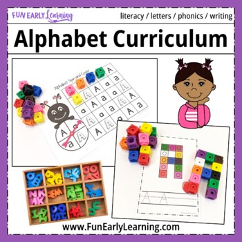 Preview of Alphabet Curriculum for Letters and Phonics with Guided Lessons