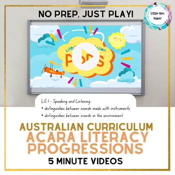 Preview of Literacy Progression Interactive Video Australian Curriculum ACARA Listening 1