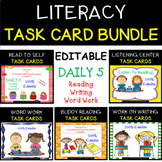 Literacy - Reading (EDITABLE) Task Card Bundle - Great for