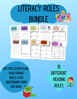 Preview of Literacy Roles Bundle- Reading Comprehension & Tracking