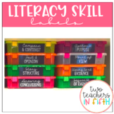 Literacy Skill Tub Labels