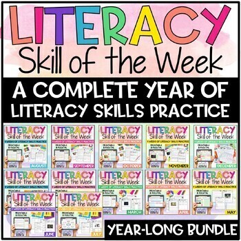 Preview of Literacy Skill of the Week BUNDLE