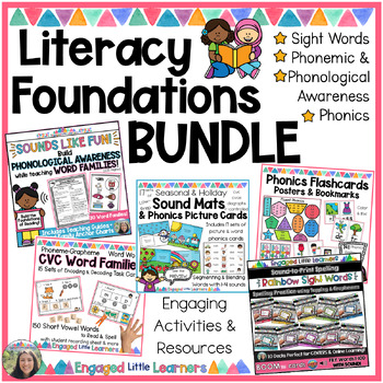 Preview of Literacy Skills & Foundations BUNDLE | Learn to Read & Spell using Phonics