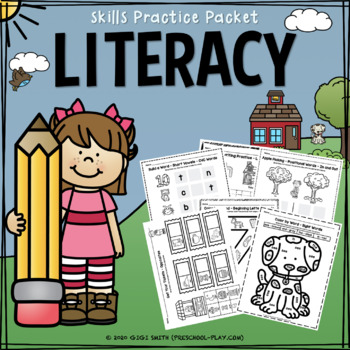 Preview of Literacy Skills Practice Packet - No Prep - Distance Learning