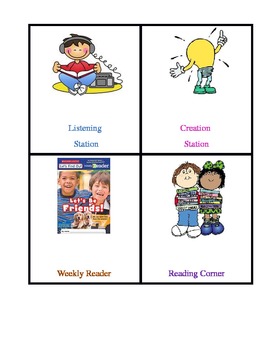 Preview of Literacy Station Labels