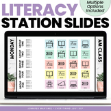 Literacy Station Rotation Slides | Centers Slides | Google Docs™