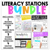 Literacy Stations Bundle: Reading Notebook, Graphic Organi