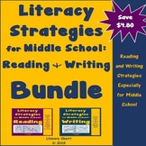 LITERACY STRATEGIES: Middle School Reading and Writing BUNDLE