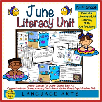 Preview of June Literacy Unit:  Lessons for Ocean & Beach Literature