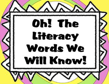 Preview of Literacy Vocabulary Mega Pack to Support the Common Core
