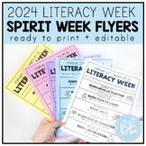 Literacy Week Spirit Days Flyer | Read Across America Free