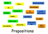 Literacy Word Cards - Conjunctions, adverbs, verbs, prepos