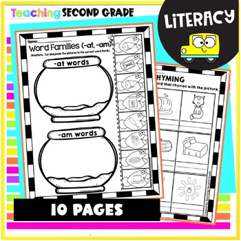 Literacy Worksheets by Teaching Second Grade | Teachers Pay Teachers