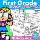 Literacy Worksheets First Grade