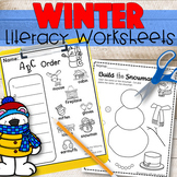 Literacy Worksheets | Winter Theme  | ESL| Morning Meeting