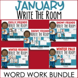 Literacy Write the Room Bundle - January/Winter