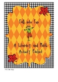 Literacy and Math Center Activities and Worksheets - Fall Theme