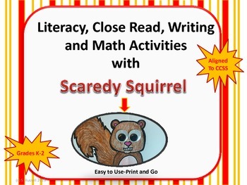Preview of Literacy and Math Fun with Scaredy Squirrel