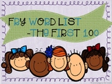 Literacy and fluency flashcards: Fry word list -the first 