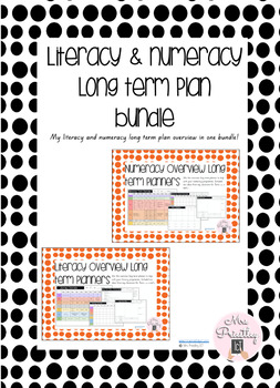 Preview of Literacy and numeracy long term plan bundle