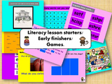 Literacy games / lesson starters