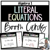 Literal Equations Boom Cards for Algebra 1