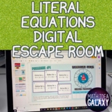 Literal Equations Digital Escape Room