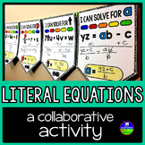Literal Equations Math Pennant Activity