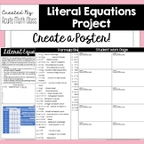 Literal Equations Poster Project