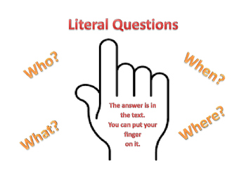 literal questions poster by gabriel teachers pay teachers