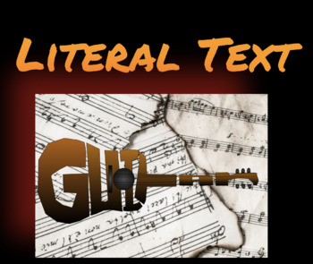 Preview of Literal Text -Typography - Art Project - Graphic Design - Virtual Learning 