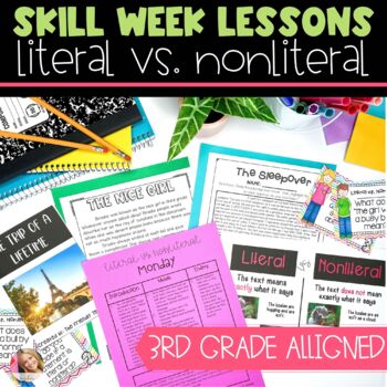 Preview of Literal and Nonliteral Language Lesson Plans with Activities
