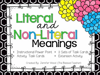 Literal and Nonliteral Meanings by The Blessed Teacher | TpT
