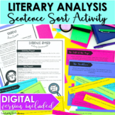 Literary Analysis Activity Sentences Sort DIGITAL and PRIN