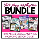 Literary Analysis Bundle | Grades 4-7 | DIGITAL + PRINT-&-GO
