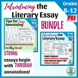 Literary Analysis Essay Bundle: Annotations, Essay Samples