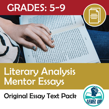 Preview of Literary Analysis Essay Mentor Text Pack