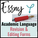 Literary Analysis Essay:  Revision & Editing for "Academese"