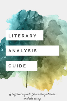 literary analysis essay guide pdf