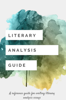 Preview of Literary Analysis - Essay Writing Guide