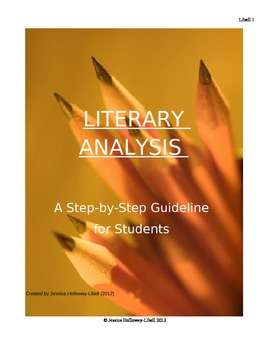 Preview of Literary Analysis Guidelines for Students & Rubric
