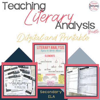 Preview of Literary Analysis with Literary Analysis Essay! Digital for Distance Learning