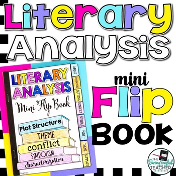 Preview of Literary Analysis Mini Flip Book (a sticky note book for short stories & novels)