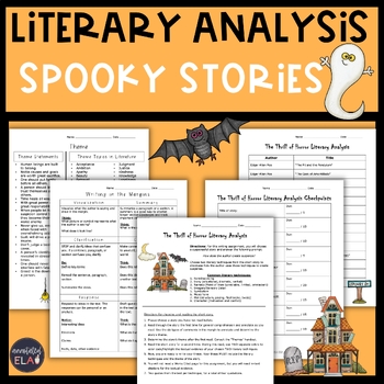 Preview of Literary Analysis Spooky Stories