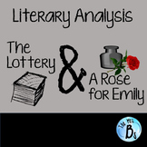 Literary Analysis of “The Lottery” & “A Rose for Emily” {CCSS}