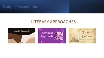 Preview of Literary Approaches (PowerPoint Presentation)