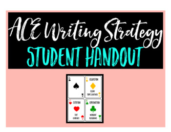 Preview of ACE Writing Strategy: A Method for Teaching Literary Argument