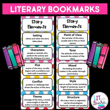 Literary Bookmark by Lit With Laura | TPT