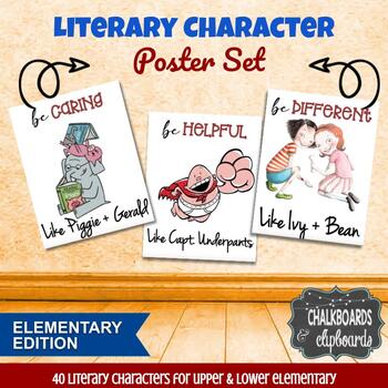 Preview of Literary Characters Poster Set