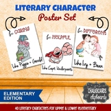 Literary Characters Poster Set